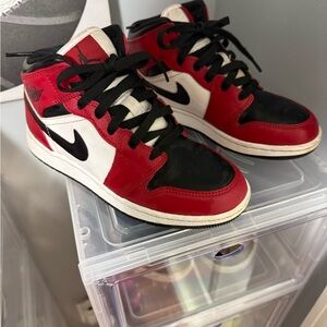 Jordan Kids Sneakers Red Black White